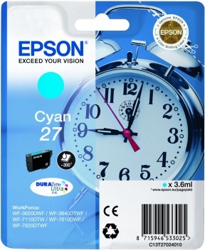 Epson 27 Cyan 3,6 ml