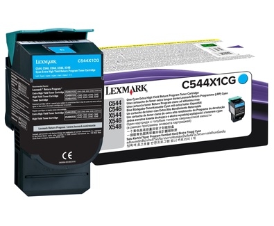 C544X1CG Lexmark Rückgabe-Tonerkassette Cyan 4K