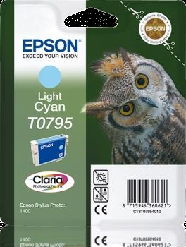 Original Epson Tintenpatrone T0795 Light Cyan C13T079540