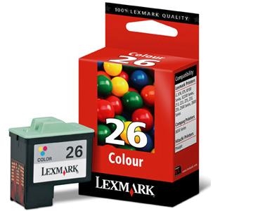 Original Lexmark Tinte Nr. 26 farbig 10N0026