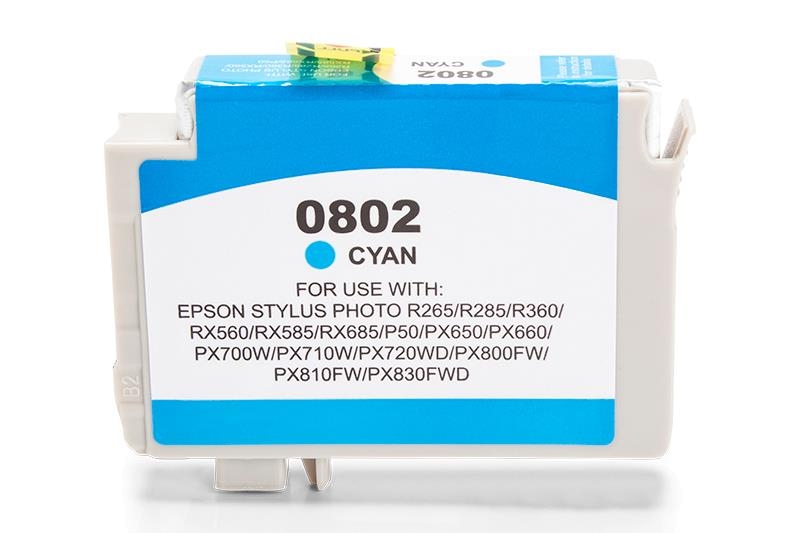 Tintenpatrone für Epson T0802 cyan