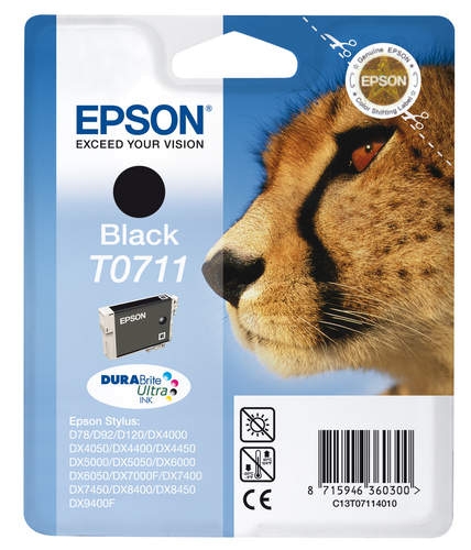 Epson T0711 Tinte Schwarz
