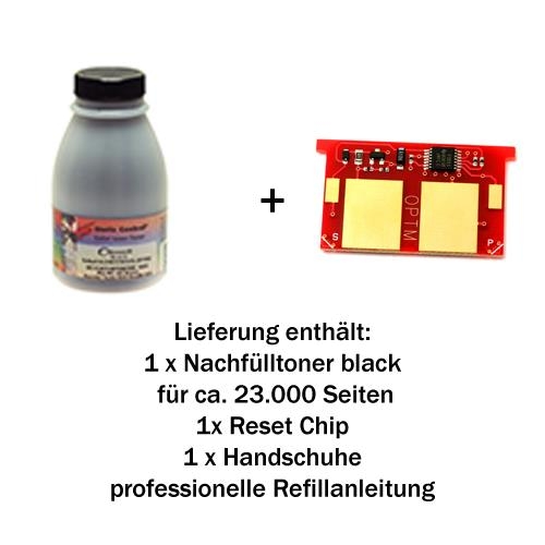 Nachfülltoner Refill Set Lexmark Optra SE 3455/ T610/T614 schwarz 620g