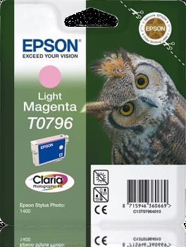 Original Epson Tintenpatrone T0796 Light Magenta C13T079640