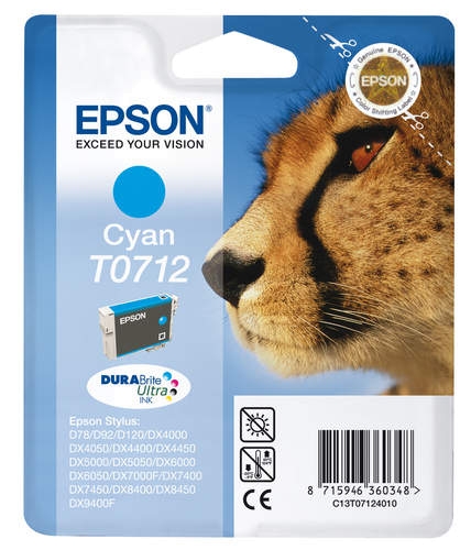 Epson T0712 Tinte Cyan