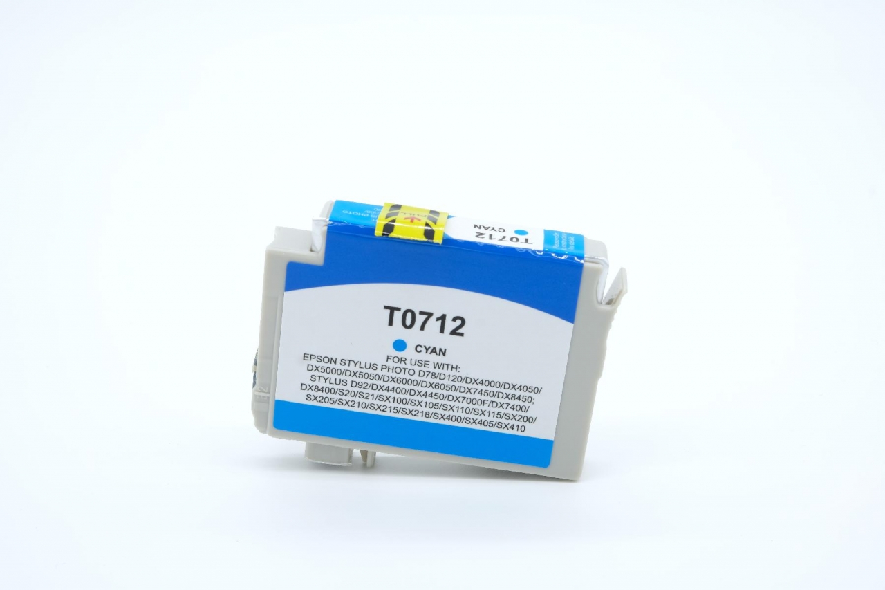 Kompatibel zu Epson T0712 Tinte Cyan