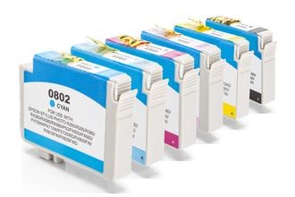 Tintenpatronenset für Epson T0807 Multipack